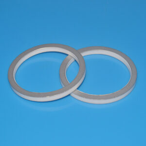 Large diameter alumina metallized ceramic ring